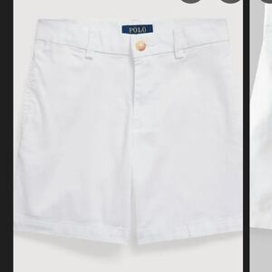 Ralph Lauren Boys White Twill Shorts